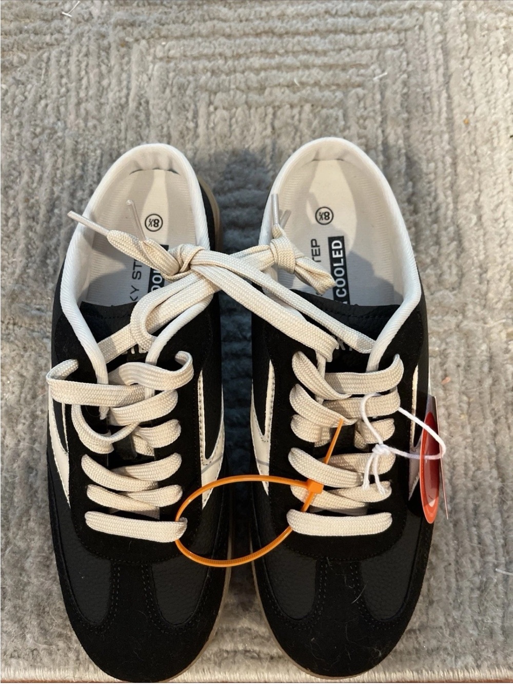 Lucky Step Casual Mules Backless Slip On Sneaker Shoes Black 8.5